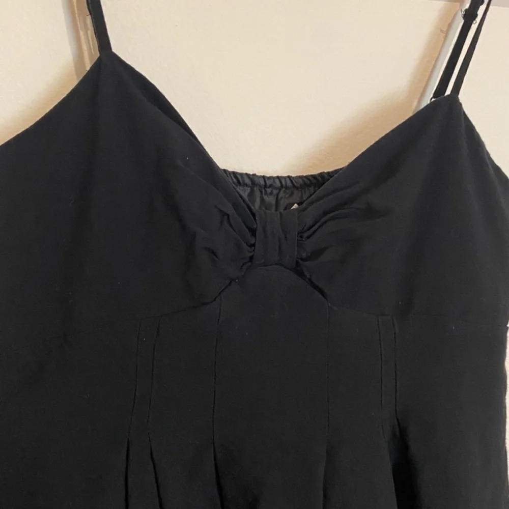 Forever 21 Y2K Black Embroidered Dress Small Boho Slip Dress Festival Party